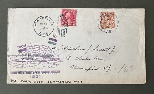 1931 US/GB MIXMARKEN WILKINS ELLSWORTH U-BOOT TRANS ARKTISCHE EXPEDITION L@@K