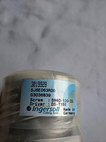 Messerkopf von Ingersoll, Typ SJ6E63R00, 63,0 mm - Bild 1 von 2