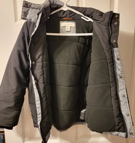 Giacca con cappuccio spessa Calvin Klein jeans taglia M 10/12 grigio e nero - Foto 5 di 12