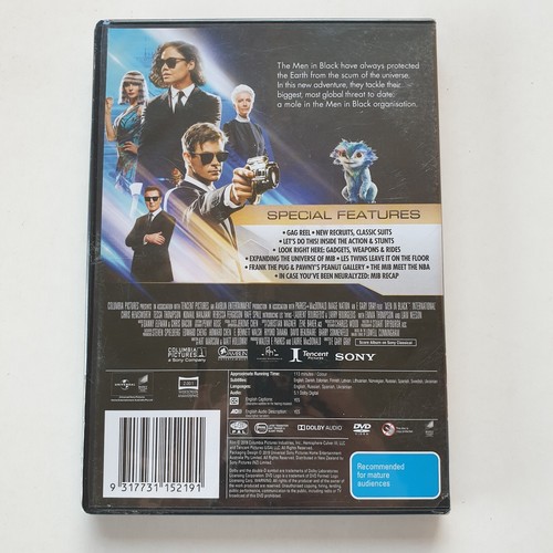 Men In Black Movie Collection (DVD, 4-Disc) PAL Region 4 (MIB 2 3 International) - Picture 10 of 11
