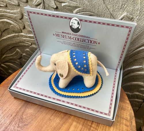 Steiff Museum Collection Elephant Pin Cushion Filzelefant Replica 1880 Felt 5” - Picture 11 of 16