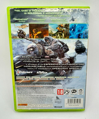 Call of Duty Modern Warfare 2 XBOX 360 PAL ITA gioco italiano usato COMPLETO cod - Imagen 2 de 5