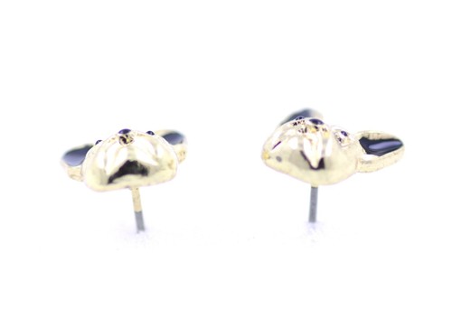 Lovely dog / puppy  bulldog stud earrings - Picture 3 of 3