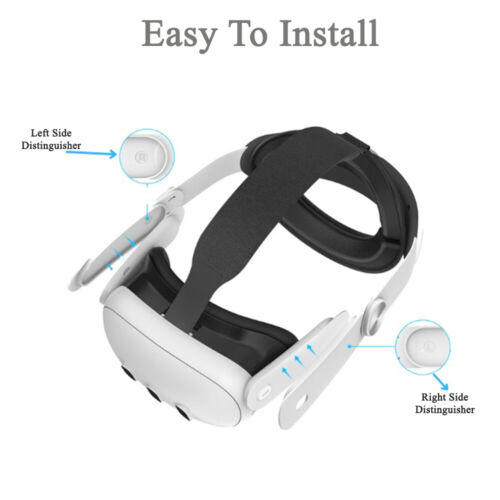 VR Head Strap for Meta/Oculus Quest 3 Adjustable and Comfortable, Reduces Stress - Picture 6 of 6