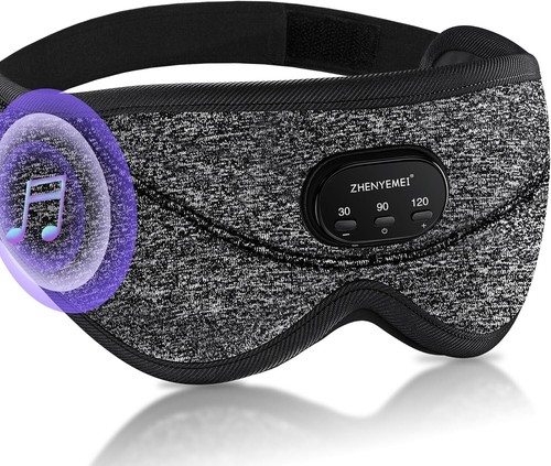Bluetooth Sleep Headphones with White Noise Sleep Mask 3D Eye Mask 38 Relaxing