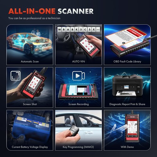 Full System ABS SRS DPF TPMS OBD2 Scanner Diagnostic Tool Code Reader for Ford - Picture 9 of 9