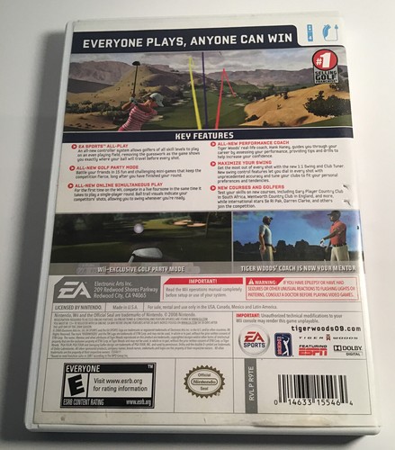 Tiger Woods PGA Tour 09 All-Play Nintendo Wii 2008 Complete Tested - Picture 3 of 5
