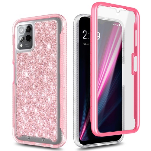 Funda protectora de pantalla incorporada con cubierta completa para T-Mobile Revvl 6/6 Pro 5G - Imagen 36 de 72