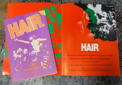 "Hair" Program From The International Hotel Las Vegas Nevada 2 Books 1968 - Imagen 1 de 13