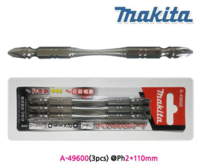 makia 【2点】 MAKITA A-49600 Double Ended Silver Torsion Screw Bit 1/4