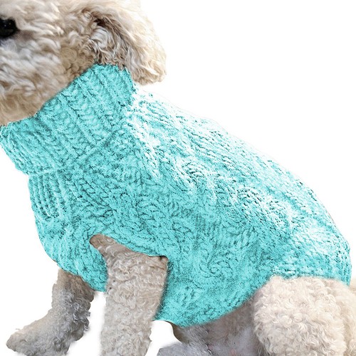 Puppy Dog Jumper Winter Warm Knitted Sweater Pet Clothes Small Dogs Coat Therm ♢ - Picture 19 of 32