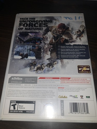Nintendo Wii Game Cabela's Survival Shadows of Katmai Mountains Shooting Fun CIB - Picture 3 of 3