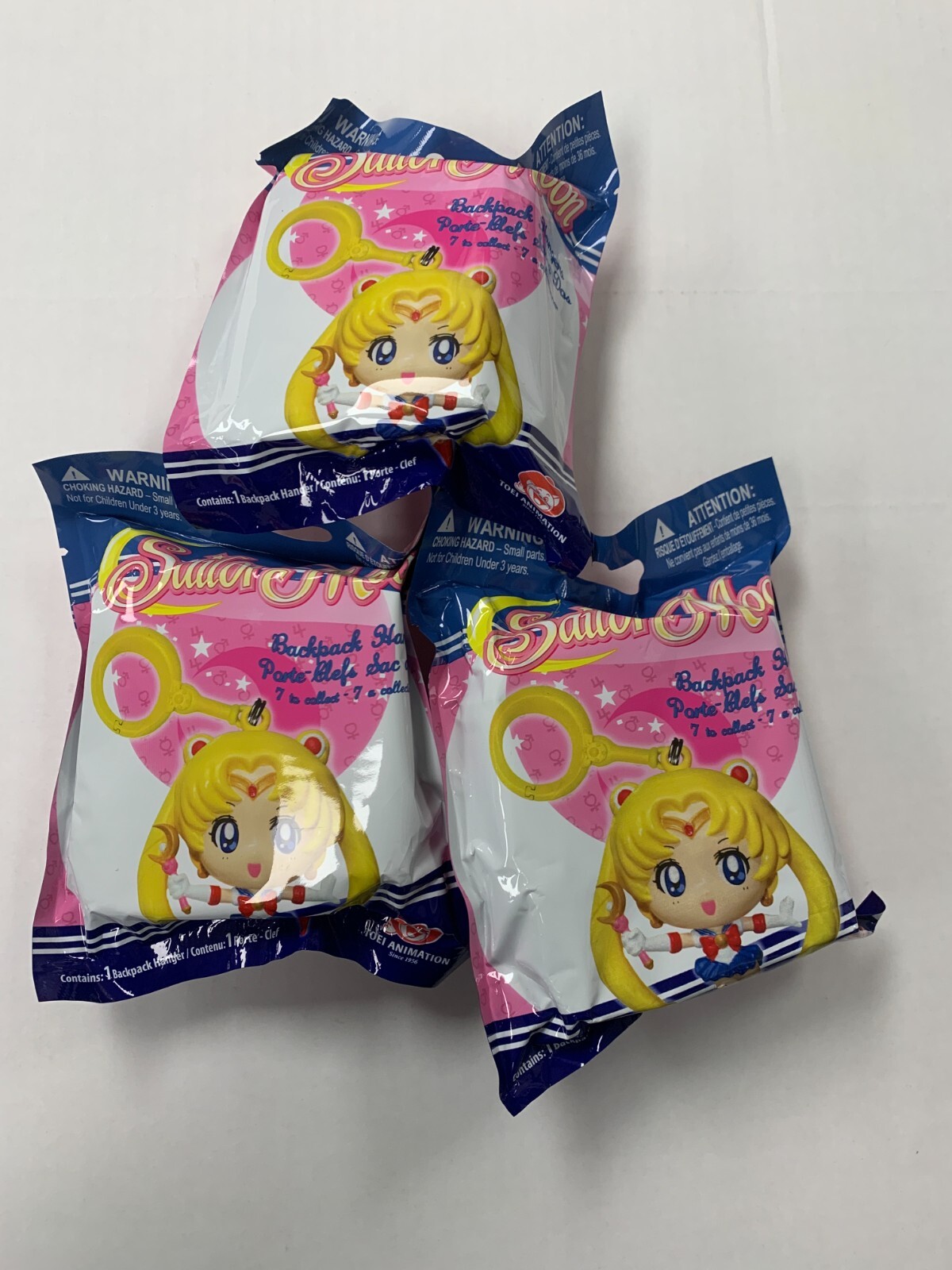 Sailor Moon Backpack Hanger Blind Bag x3 ANIME FIGURE IN HAND FAST SHIPPING