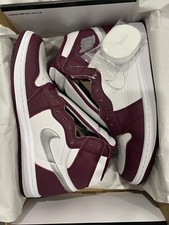 Nike Air Jordan 1 Retro High OG Bordeaux White Silver 555088-611 Men Size 10 NEW