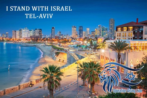 OPERATION RISING LION- 3 X POSTCARD LOT-TLV, JERUSALEM, HAIFA. STAND WITH ISRAEL - Picture 3 of 4