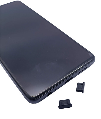 2x Schutzkappe (Staub/Schmutz) für USB-C Anschluss Smartphone, Handy , Schwarz