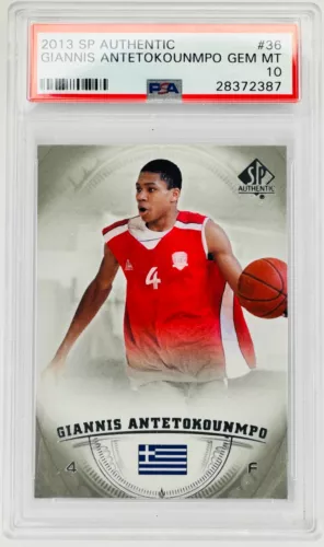 GIANNIS ANTETOKOUNMPO 2013-14 SP Authentic #36 Rookie RC PSA 10