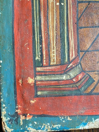 Grosse Melkitische Ikone mit dem heiligen Antonius 18. Jahrhundert - Rarität - Picture 11 of 13