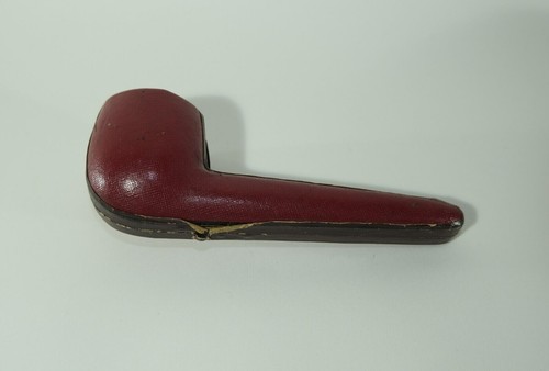 VICTORIAN STERLING SILVER & MEERSCHAUM ESTATE PIPE Birmingham 1886 & Case. - Picture 10 of 11