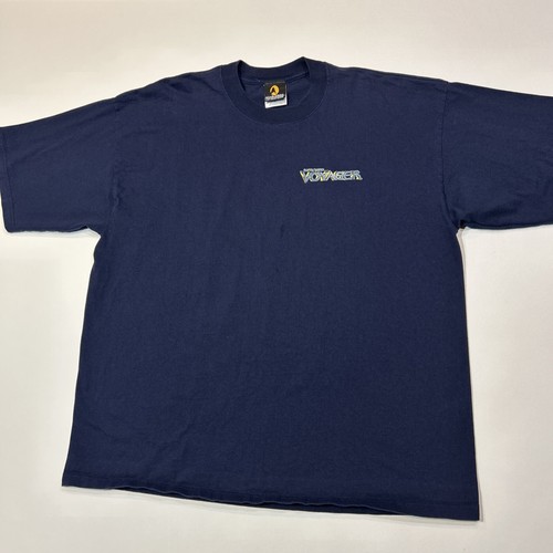 Vintage Star Trek Voyager Shirt Erwachsene XXL 2XL blau We Are Borg Sci-Fi T-Shirt Herren - Bild 4 von 13