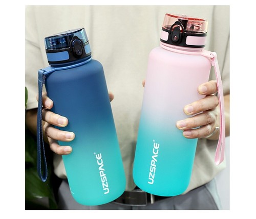 UZSPACE Portable Water Bottle Tritan BPA Free Drink Cup Kettle Gym Sports Travel - Picture 21 of 31