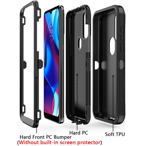 For Motorola Moto G Pure 2021/G Power 2022 Case Shockproof Rugged Defender Cover - Picture 3 of 17