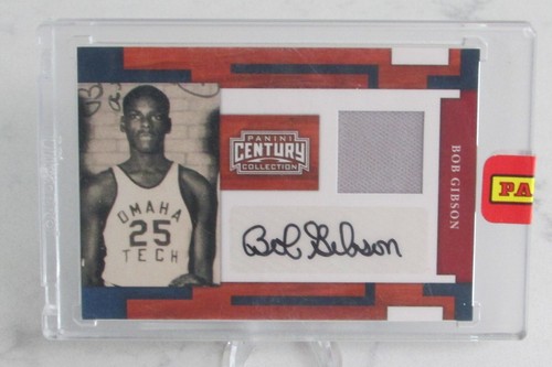 2010 Panini Century Collection Bob Gibson Autograph 13/25 MT Condition - Picture 1 of 2