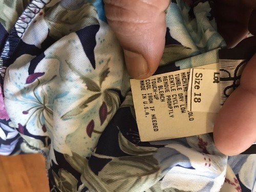 Vintage Blazer Size 18 Floral Double Breasted Button Up Jenny Jacket Women - Picture 8 of 8