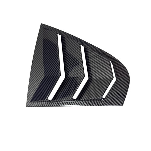 For Skoda Rapid 2012-2018 ABS Carbon Fiber Rear Side Window Louver Cover Trims - Foto 4 di 7