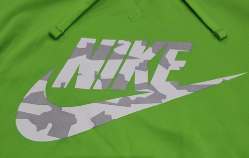 NWT Nike Men's Therma Pullover Camo Hoodie Jacket Action Green Size Large - Picture 2 of 6