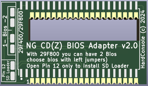 Neo Geo CD CDZ Unibios Adapter - Neogeo CD(Z) Dual Bios - Afbeelding 11 van 13