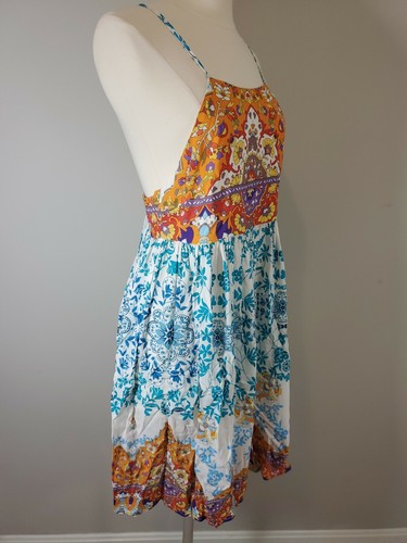 Neu mit Etikett $ 198 Johnny Was Ellyo Neckholder-Kleid Größe S Strandkleid Boho Chic Pullover - Bild 3 von 12