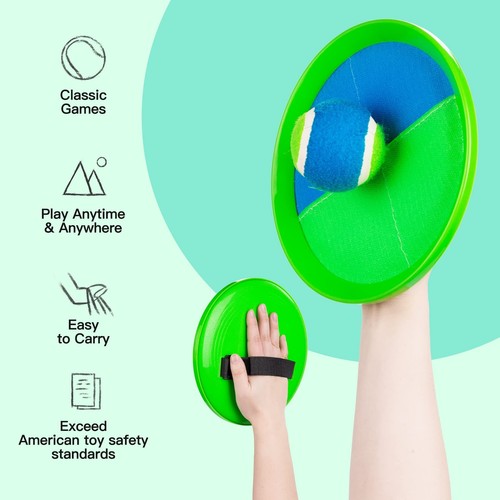 EVERICH Upgraded Toss and Catch Ball Game Set - Indoor and Outdoor Games for ... - Picture 3 of 9
