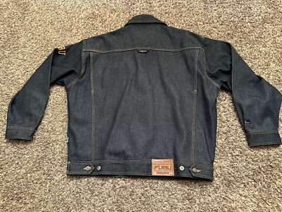 ジャケット・アウター 90's Fubu denim jacket 2nd type Vtg 90s FUBU Mens Denim Jacket Big Size XXL USA - Etsy