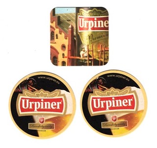 3 x URPINER BREWERY (SLOVAKIA) BEER MATS NEW