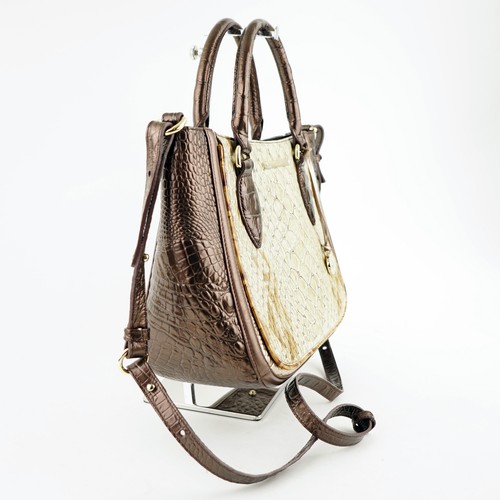 Brahmin kleine Lena Honey Carlisle Satchel Handtasche/Schultertasche $ 335, honigfarben - Bild 3 von 6