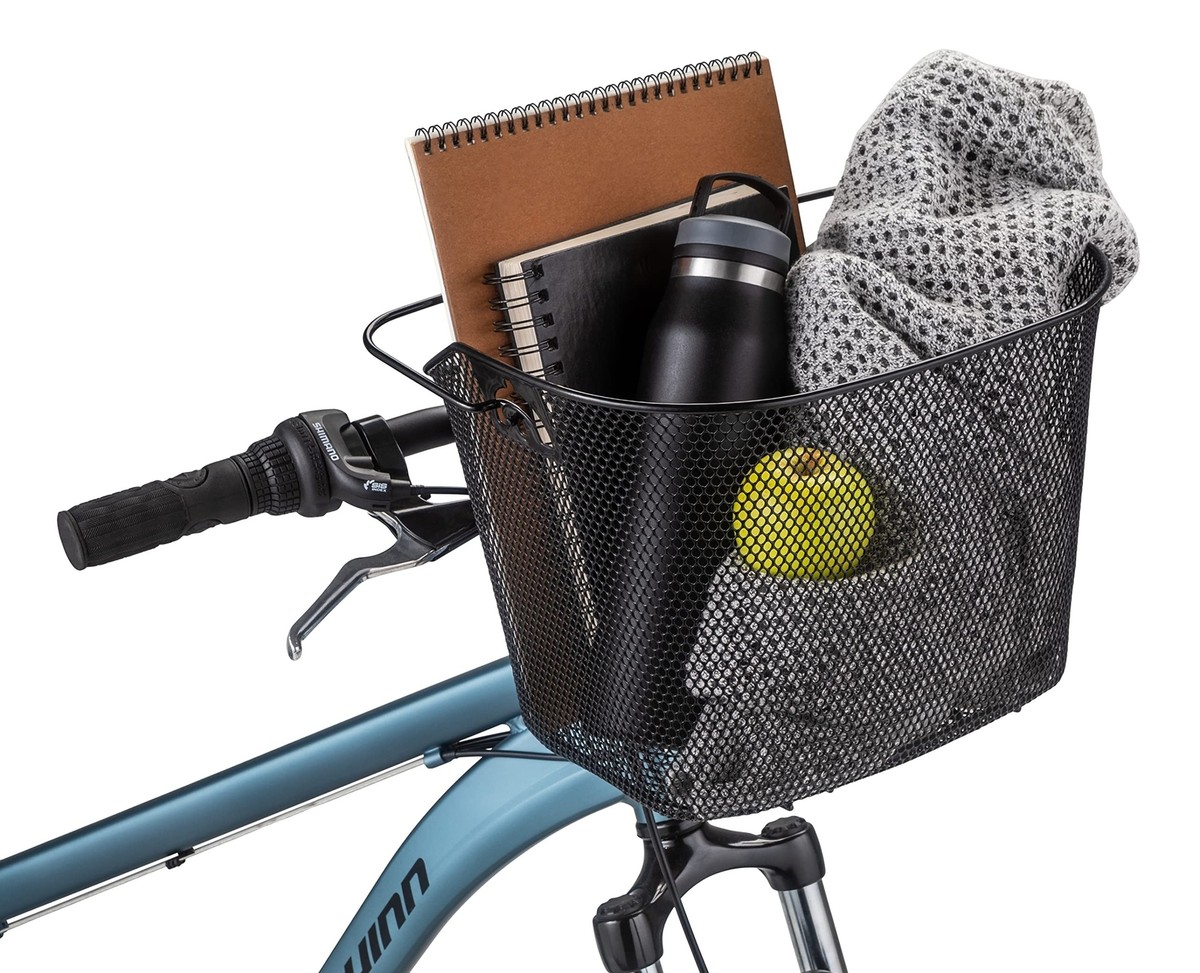 Schwinn Bike Wire Basket Easy Quick Release Handlebar Mount Weatherproof F. eBay