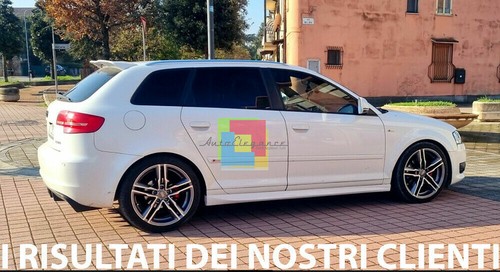 MINIGONNE LATERALI AUDI A3 8P 2005-2012 SPORTBACK LOOK SLINE SOTTO PORTA ABS - Imagen 4 de 12