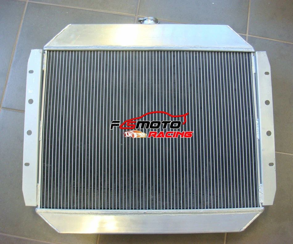 Radiador de aluminio para camioneta Ford serie F F100 F150 F250 F350 Bronco 1966-1979 Foto 3 de 4