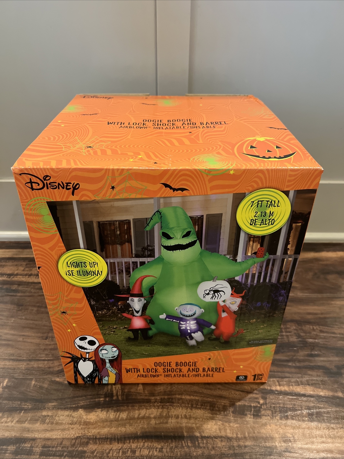 Gemmy Halloween Inflatable 7' Oogie Boogie Nightmare Before Christmas