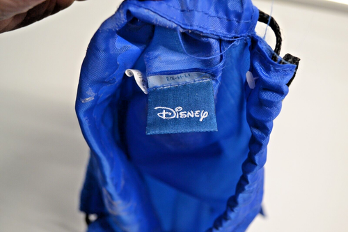 Walt Disney World Florida Mickey Mouse Cinch Drawstring Backpack Bag Navy Blue - Picture 3 of 4