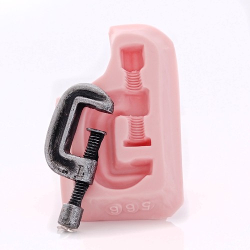 Silicone C Clamp Mold Flexible Food Safe Mold Fondant Craft Resin Clay (566) - Picture 6 of 7