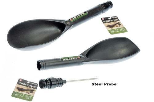 Search-n-Probe TREASURE SCOOP trap shovel trowel BLACK - Picture 1 of 5