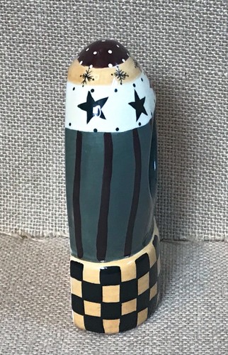 Ceramic Mitten Tealight Candle Holder Folk Art Whimsical Rustic Winter Farmhouse - Picture 6 of 6