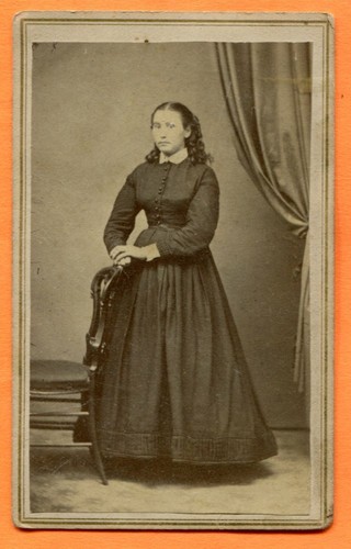 CDV Portrait einer jungen Frau, um 1860 wohl Wisconsin - Bild 1 von 3