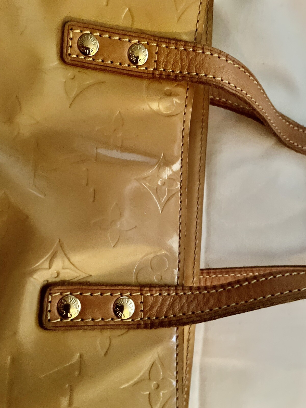 Louis Vuitton yellow w LV use Authentic