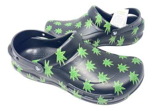 Crocs Hemp LEAF M9 BISTRO  Weed 420 Clog LIMITED EDITION NEW - Picture 2 of 5