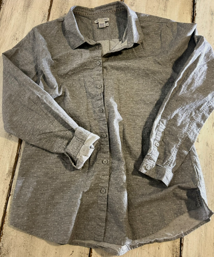 Carbon 2 Cobalt Men's Soft Long Sleeve Gray Shirt Geometric Pattern Medium - Picture 7 of 12