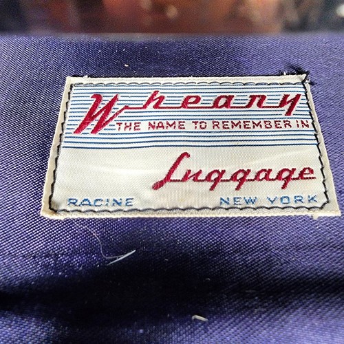 Maleta rígida rectangular aerodinámica equipaje de viaje sheary tweed vintage - Imagen 8 de 12