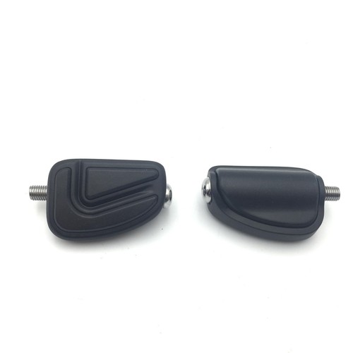 2PC Black AirFlow Groove Shifter Peg Foot Peg For HarleyWide Glide XLH Sportster - Picture 6 of 7